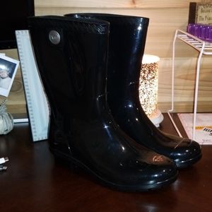 Women's UGG Ankle/Calf Black Rain Boots